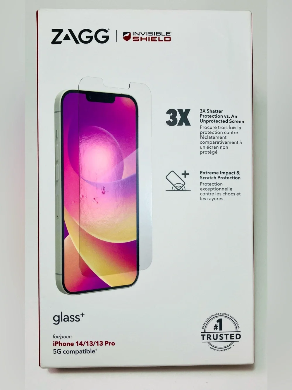 New Zagg Invisible Shield Glass + Screen Protector iPhone 14/13/13Pro
